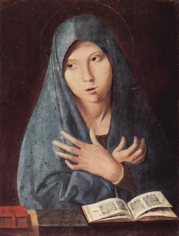 Antonello da Messina Maria der Verkundigung Sweden oil painting art